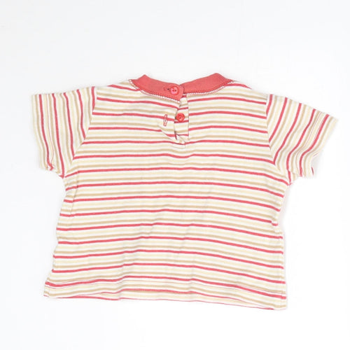 George Baby Red Striped  Basic T-Shirt Size 3-6 Months