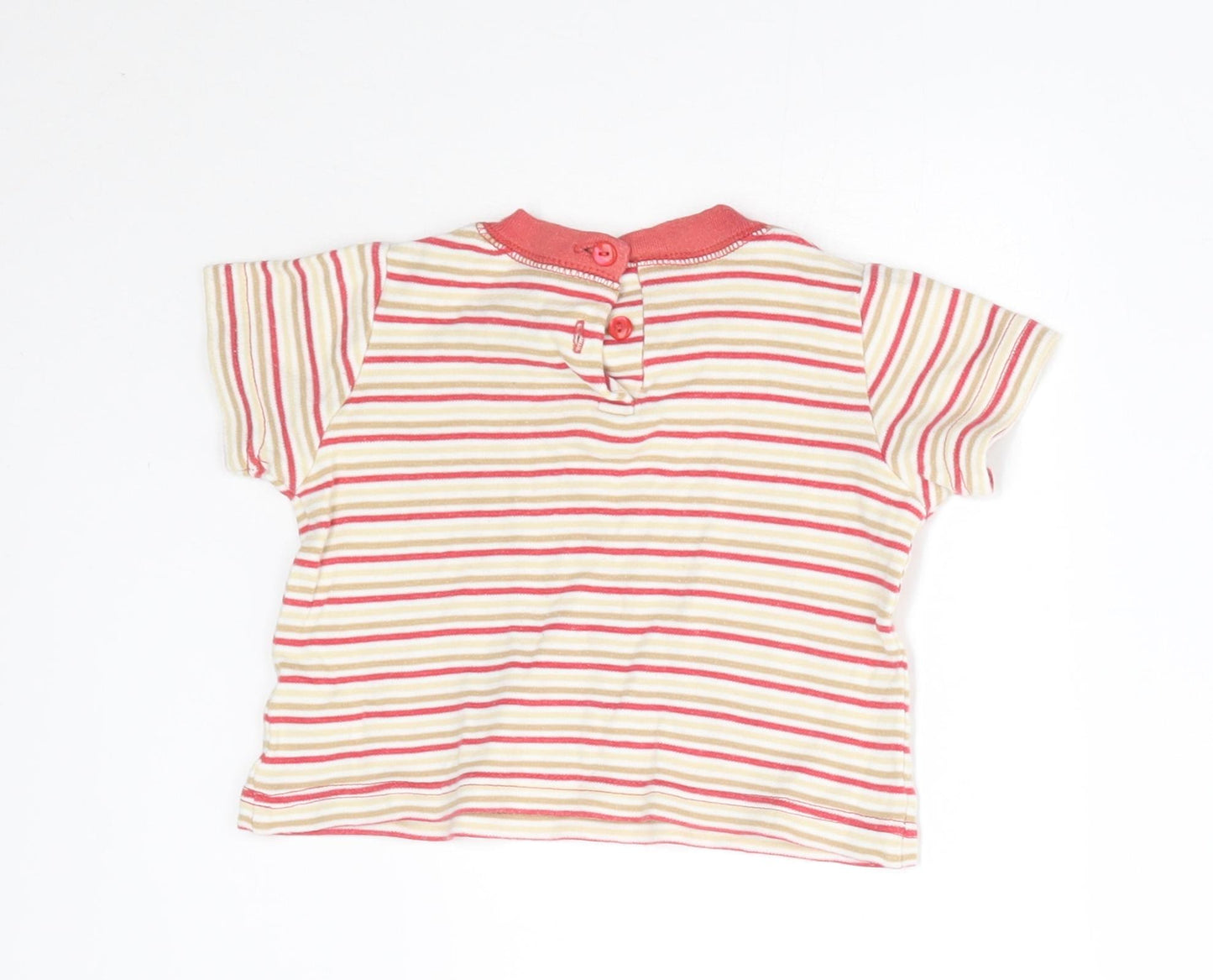 George Baby Red Striped  Basic T-Shirt Size 3-6 Months