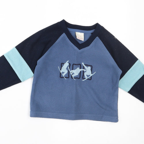 morris mouse Baby Blue   Pullover Jumper Size 12-18 Months