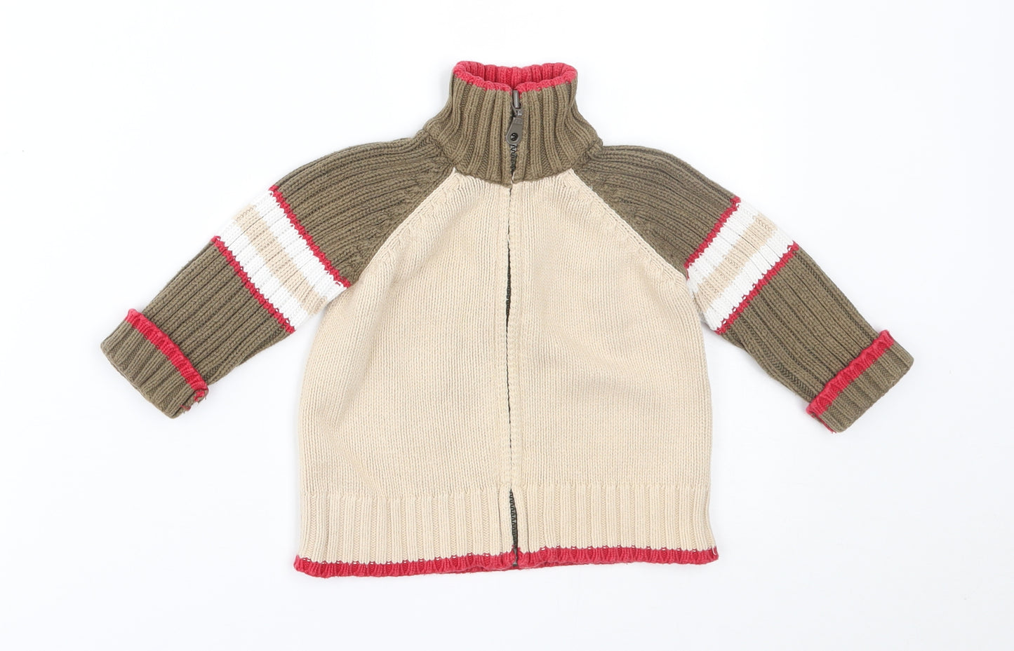Early days Baby Beige   Full Zip Jumper Size 6-9 Months