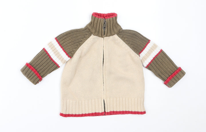 Early days Baby Beige   Full Zip Jumper Size 6-9 Months