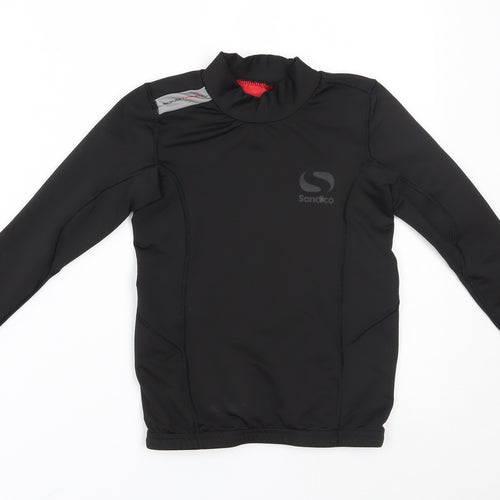 sandico Boys Black   Basic T-Shirt Size 7-8 Years