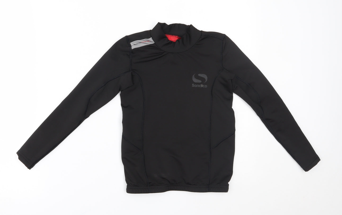 sandico Boys Black   Basic T-Shirt Size 7-8 Years