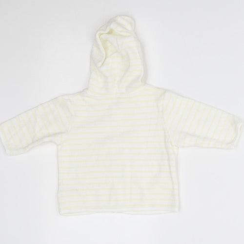 George Baby White Striped  Full Zip Jumper Size 3-6 Months