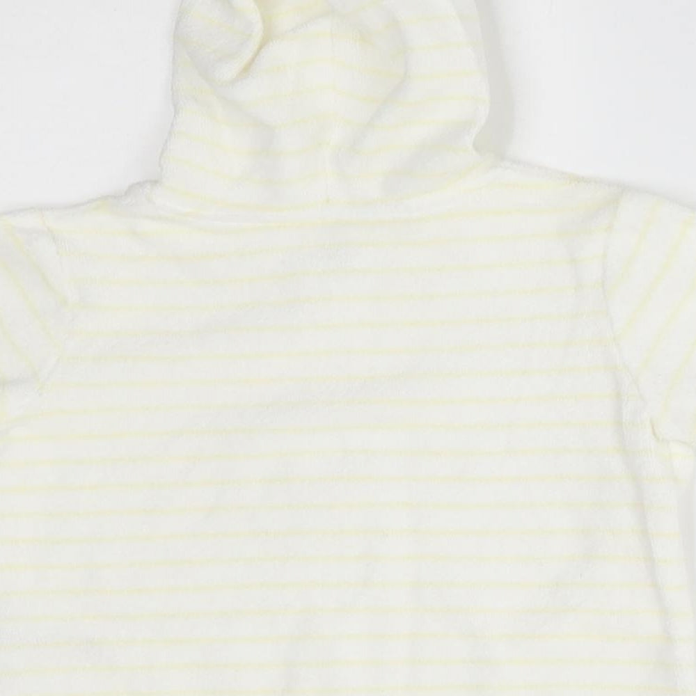 George Baby White Striped  Full Zip Jumper Size 3-6 Months