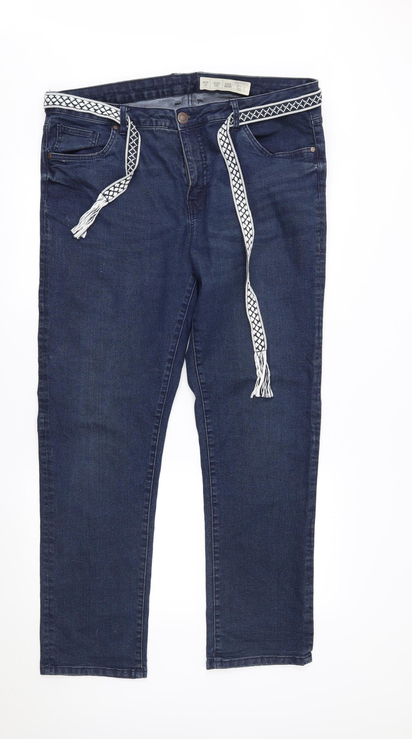 ESMARA Womens Blue   Straight Jeans Size 24 L31 in