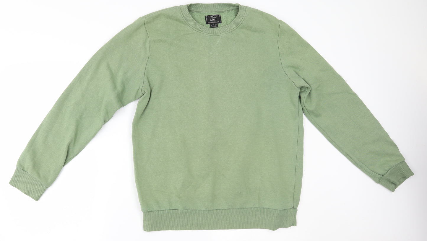 F&F Mens Green   Pullover Jumper Size M