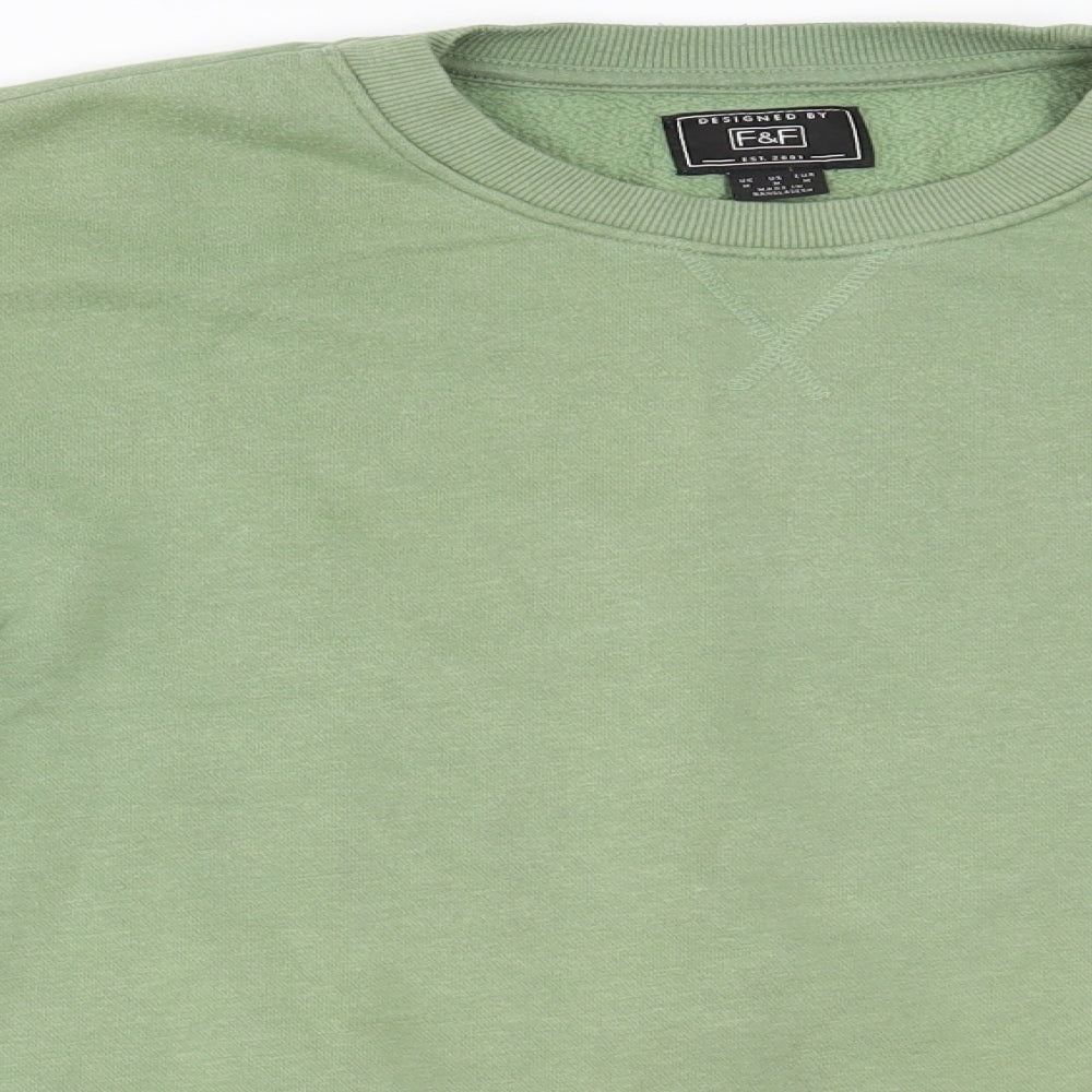 F&F Mens Green   Pullover Jumper Size M