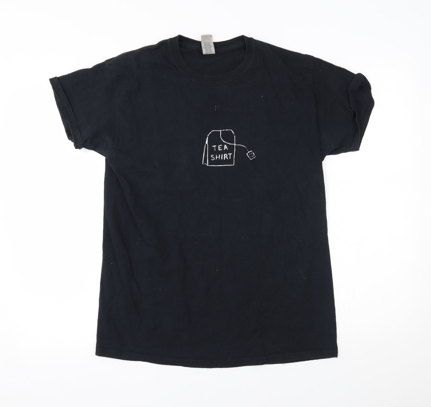 Gildan Mens Black    T-Shirt Size M  - tea shirt