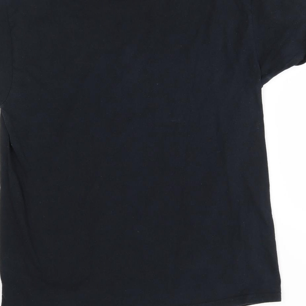 Gildan Mens Black    T-Shirt Size M  - tea shirt