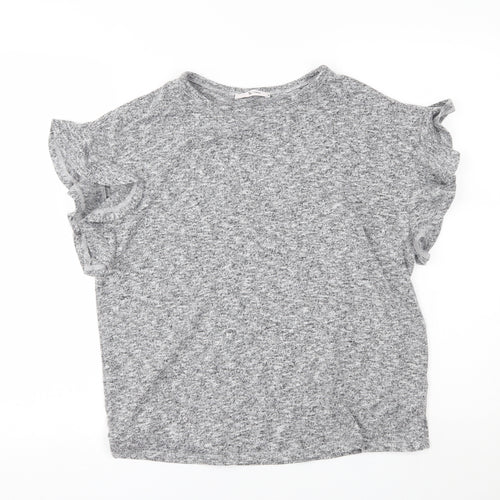 TU Womens Grey   Pullover Jumper Size 10  - frill
