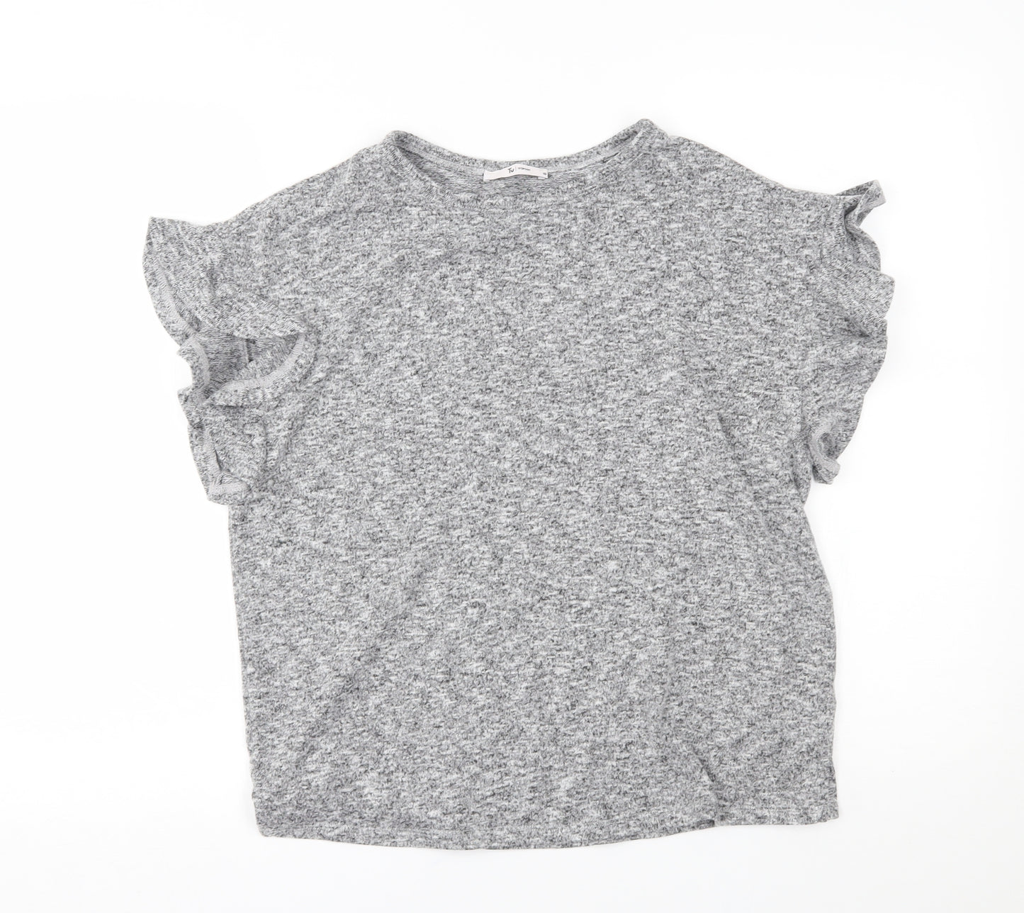 TU Womens Grey   Pullover Jumper Size 10  - frill