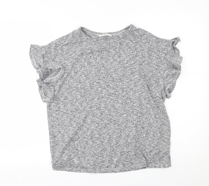 TU Womens Grey   Pullover Jumper Size 10  - frill