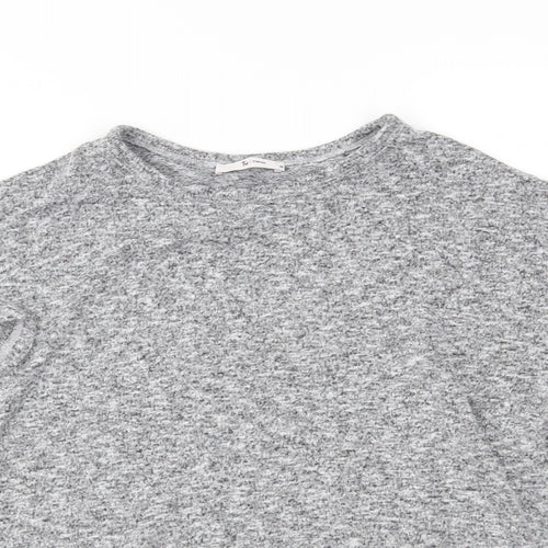 TU Womens Grey   Pullover Jumper Size 10  - frill