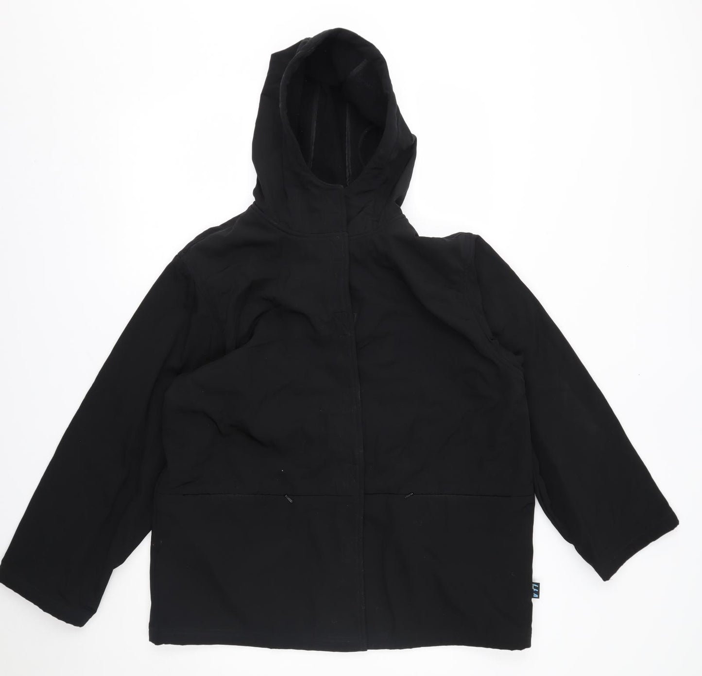 Tesco Womens Black   Jacket  Size 16  - velcro