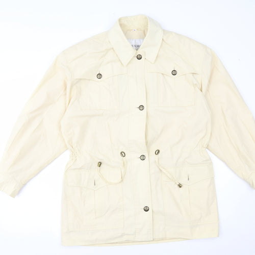 Four Seasons Womens Yellow   Overcoat Coat Size M