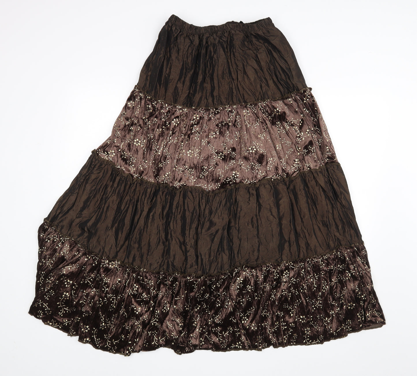 Hong tai Womens Brown   Maxi Skirt Size S
