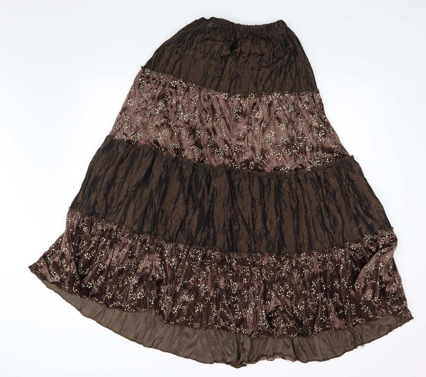 Hong tai Womens Brown   Maxi Skirt Size S