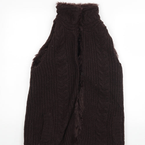 sisters Womens Brown   Gilet Coat Size M