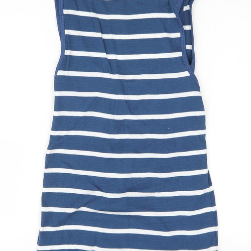 Seduce Womens Blue Striped  Vest Jumper Size 16