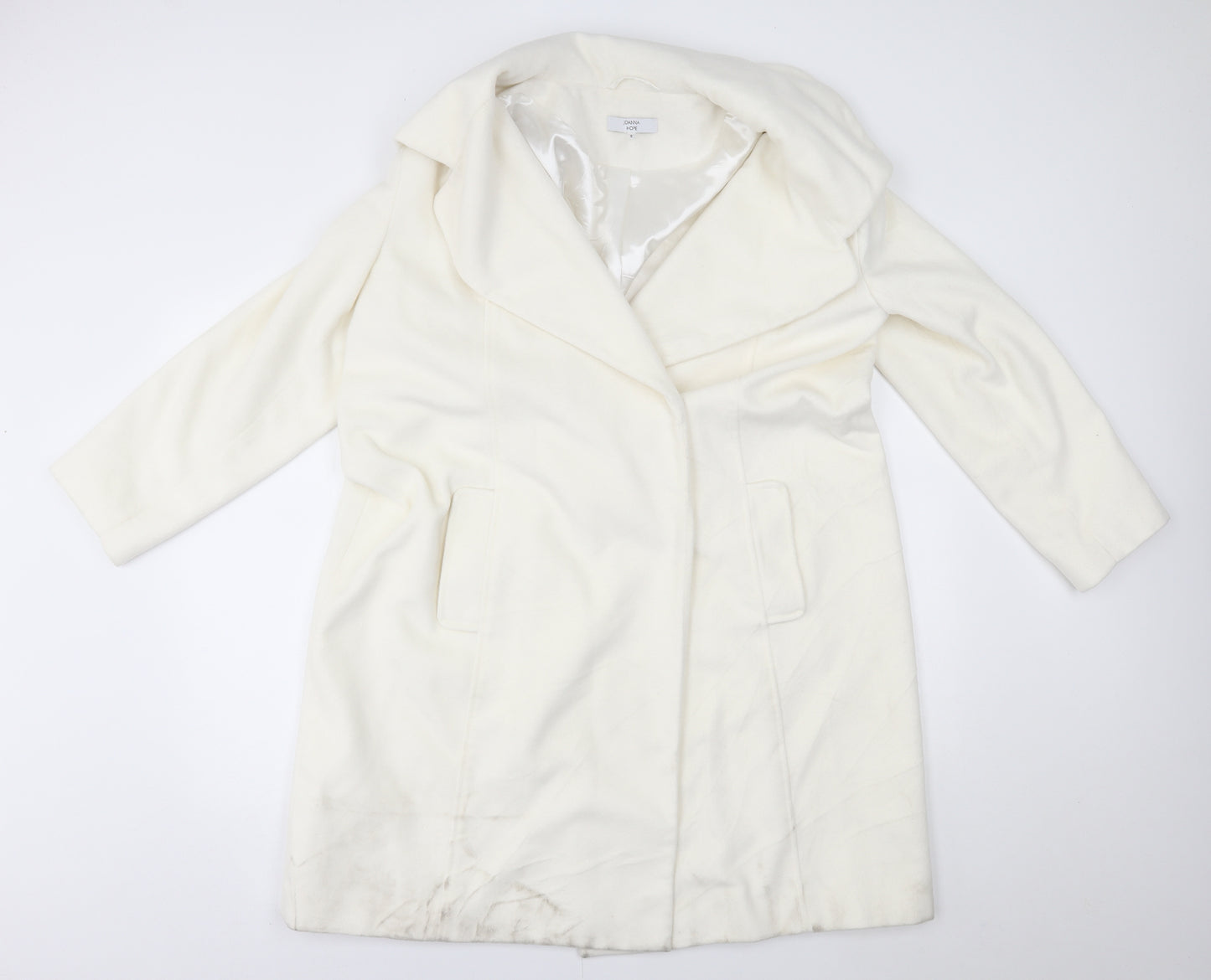 Joanna Hope Womens White   Overcoat Coat Size 18