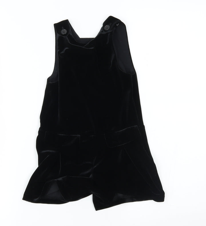 NEXT Girls Black Dungaree One-Piece Size 3 Years