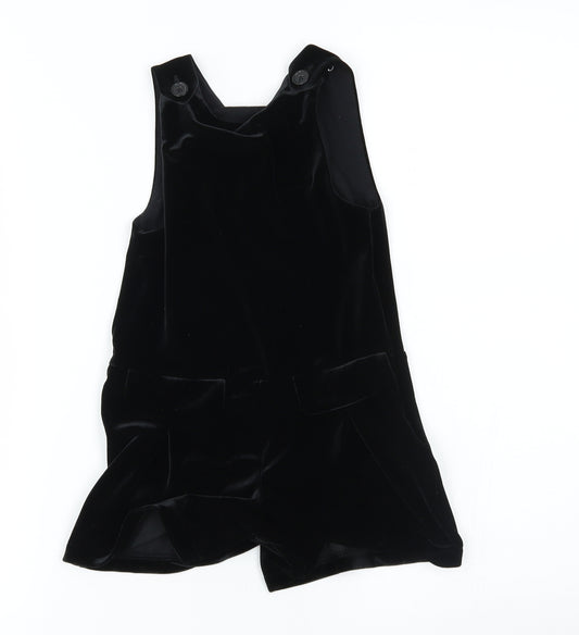 NEXT Girls Black   Dungaree One-Piece Size 3 Years