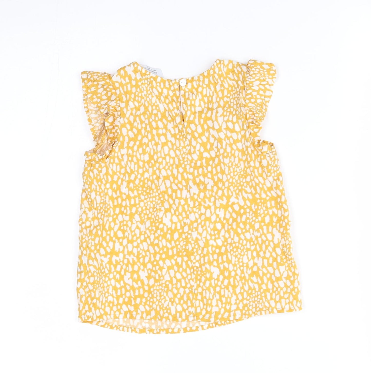 Primakr Girls Yellow Animal Print  Basic Blouse Size 3-4 Years