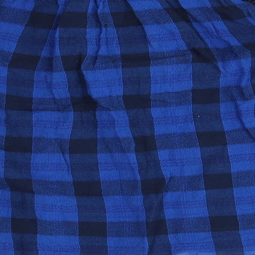 M&S Womens Blue Plaid  Pullover Jumper Size 20