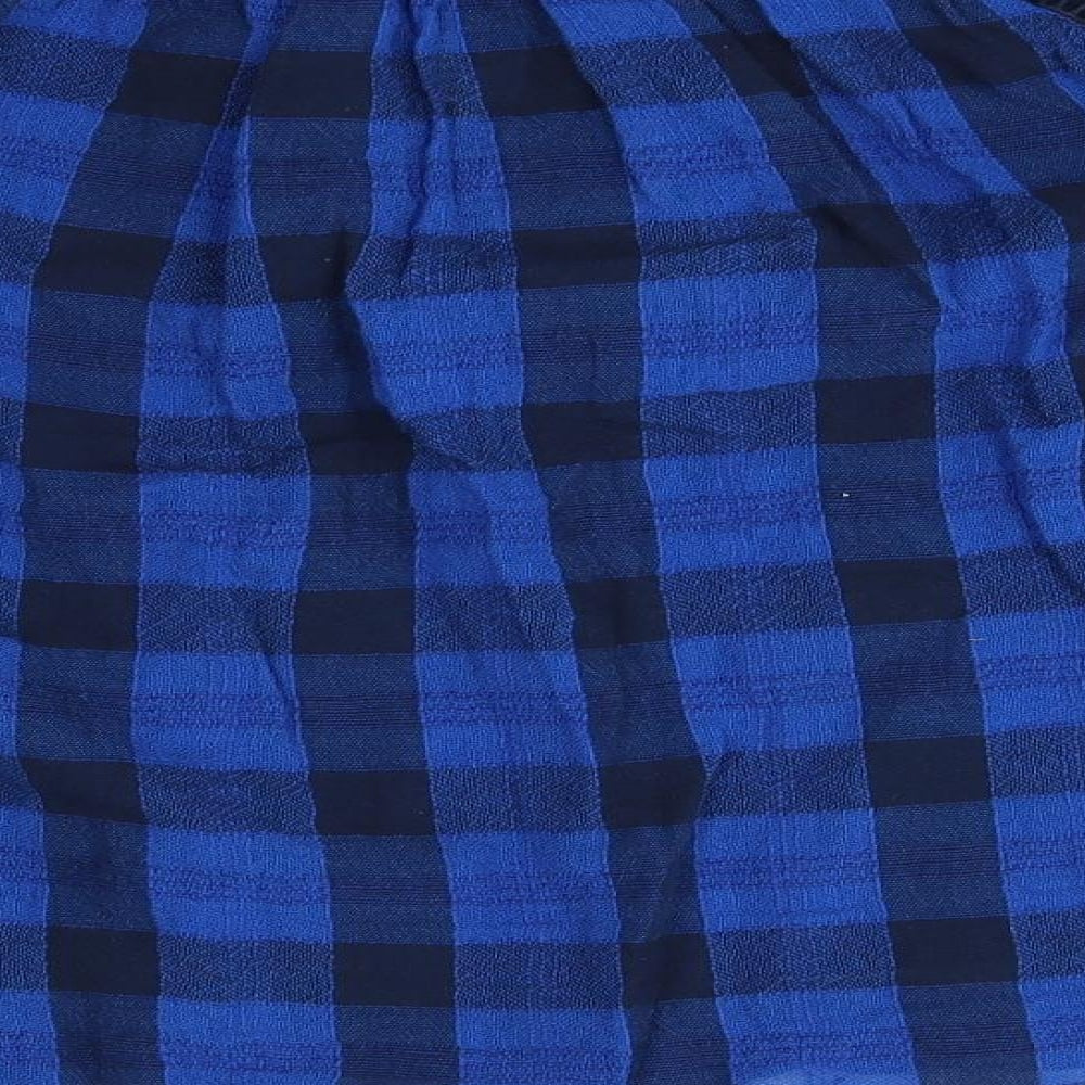M&S Womens Blue Plaid  Pullover Jumper Size 20