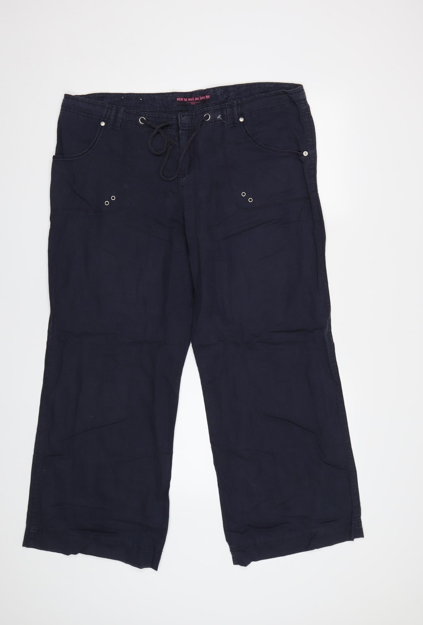 New Look Womens Blue   Trousers  Size 16 L28 in