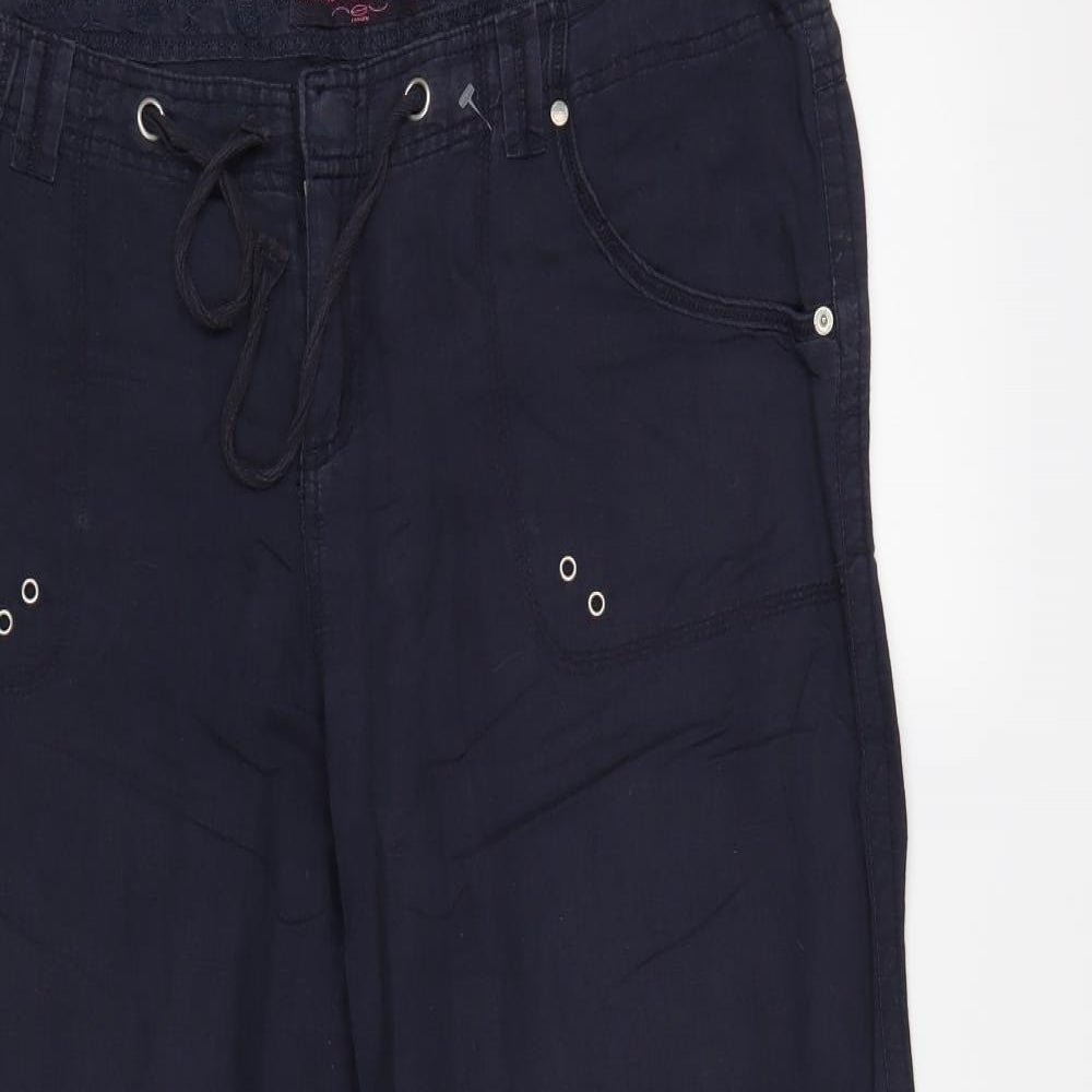 New Look Womens Blue   Trousers  Size 16 L28 in