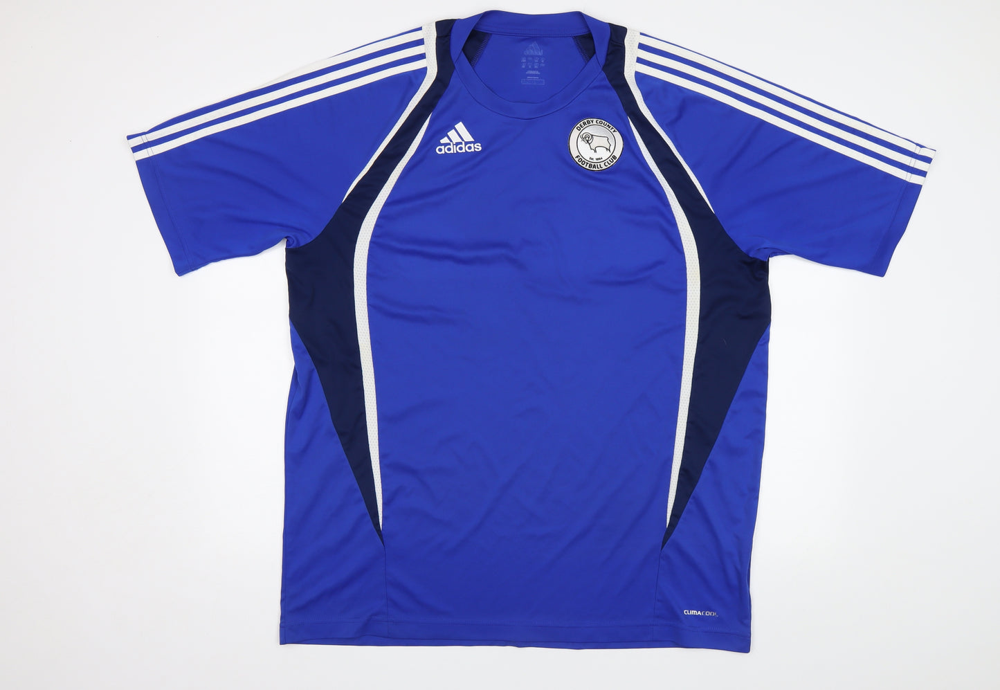 adidas Mens Blue    T-Shirt Size XL  - Derby County Football Club