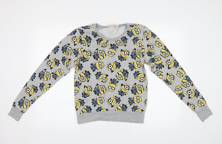 Primark Womens Grey   Pullover Sweatshirt Size XS  - Minions