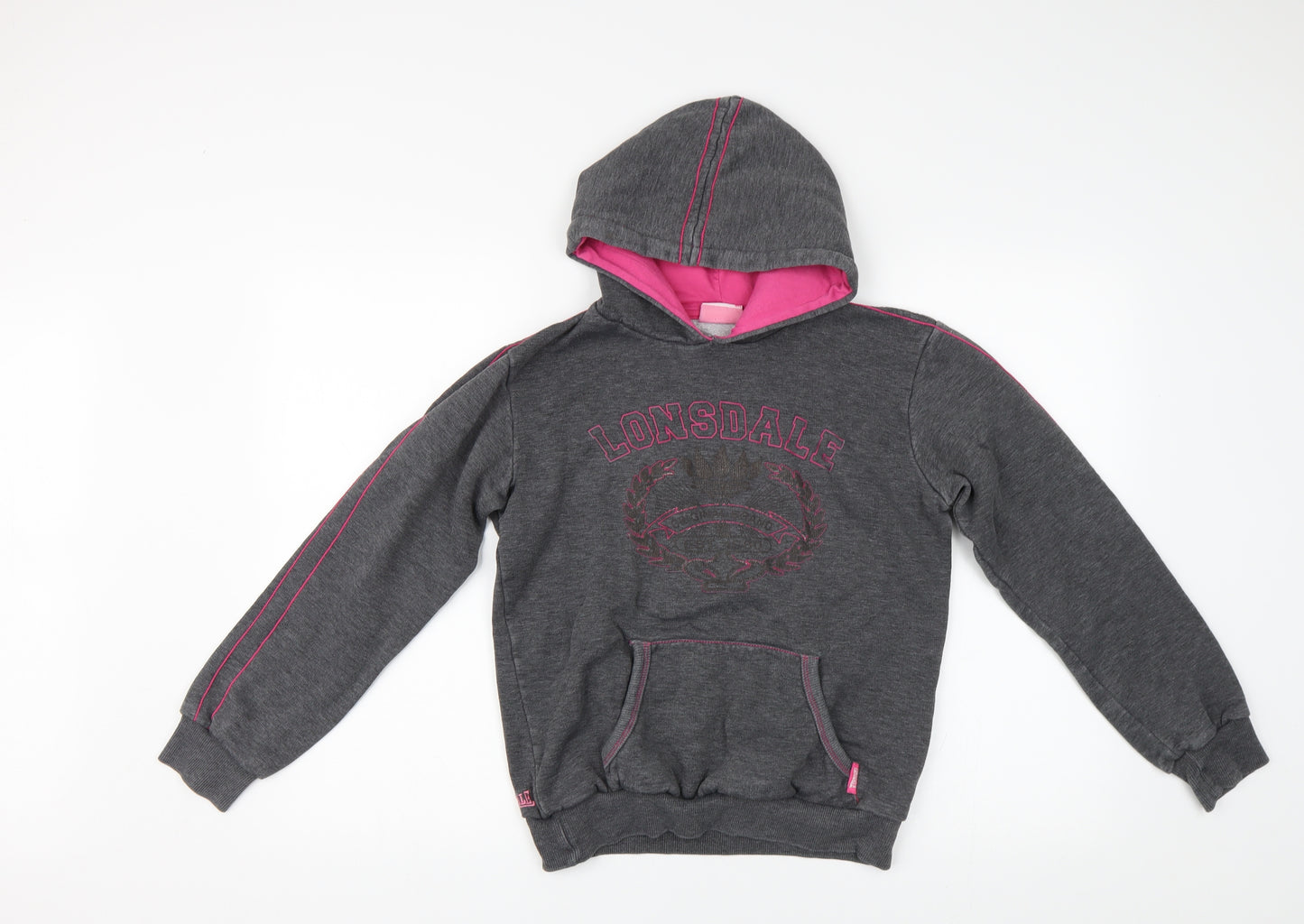 Lonsdale Womens Grey   Pullover Hoodie Size 10