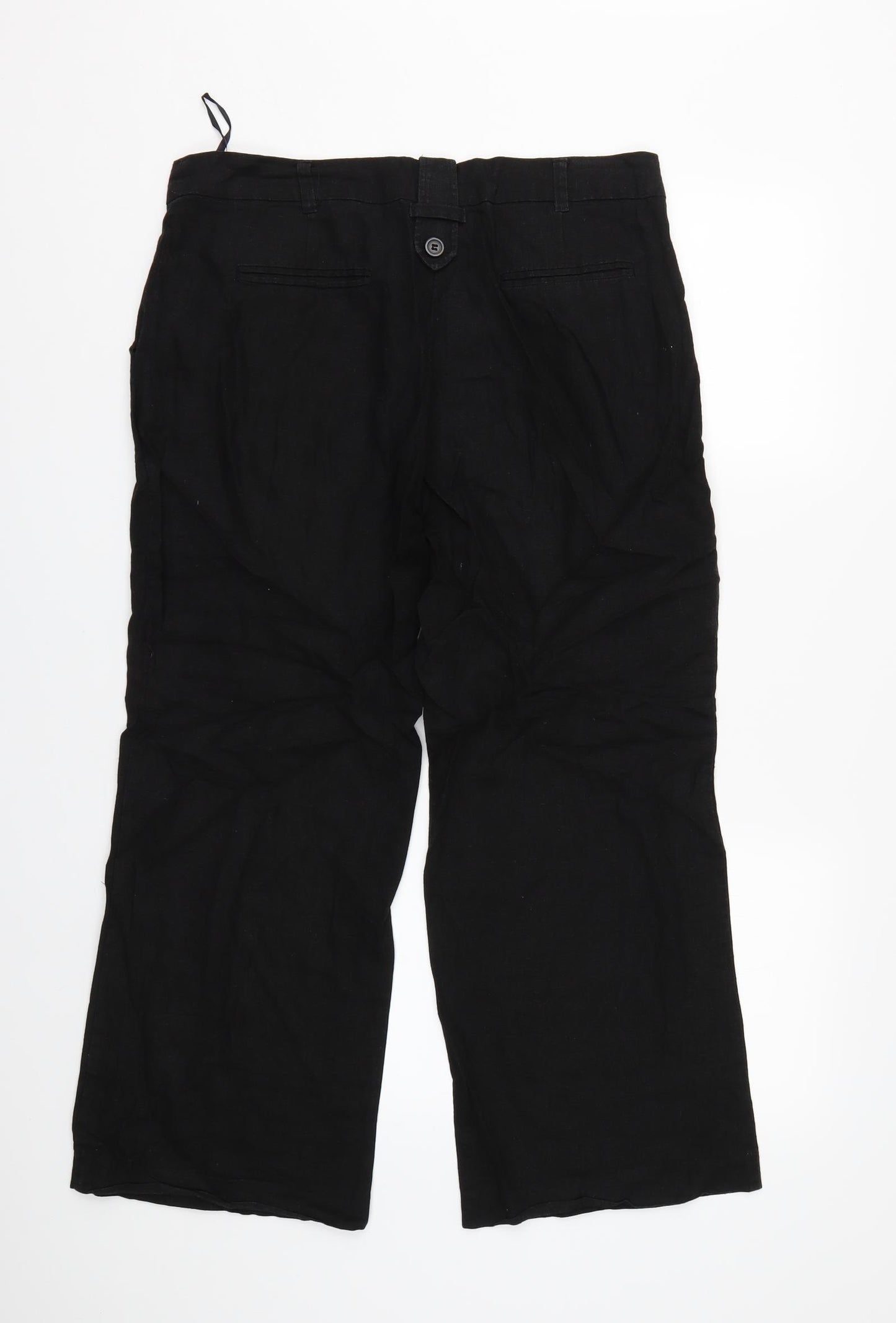 New Look Womens Black   Trousers  Size 14 L28 in