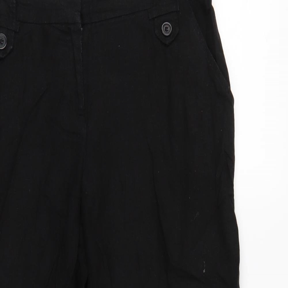 New Look Womens Black   Trousers  Size 14 L28 in