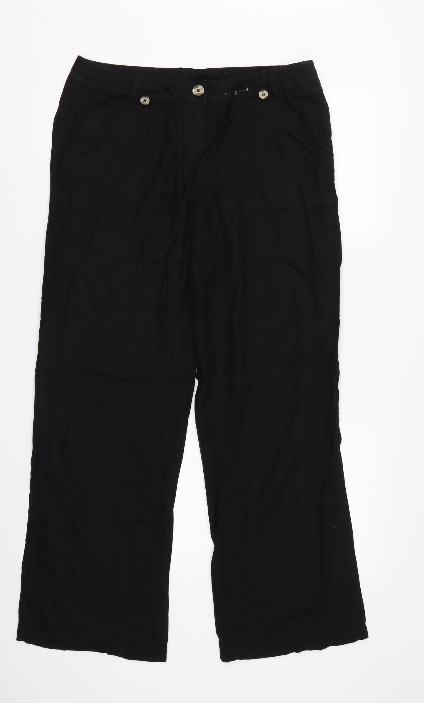 Debenhams Womens Black   Trousers  Size 14 L30 in