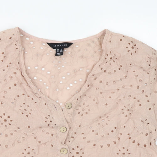 New Look Womens Beige   Basic Blouse Size 14