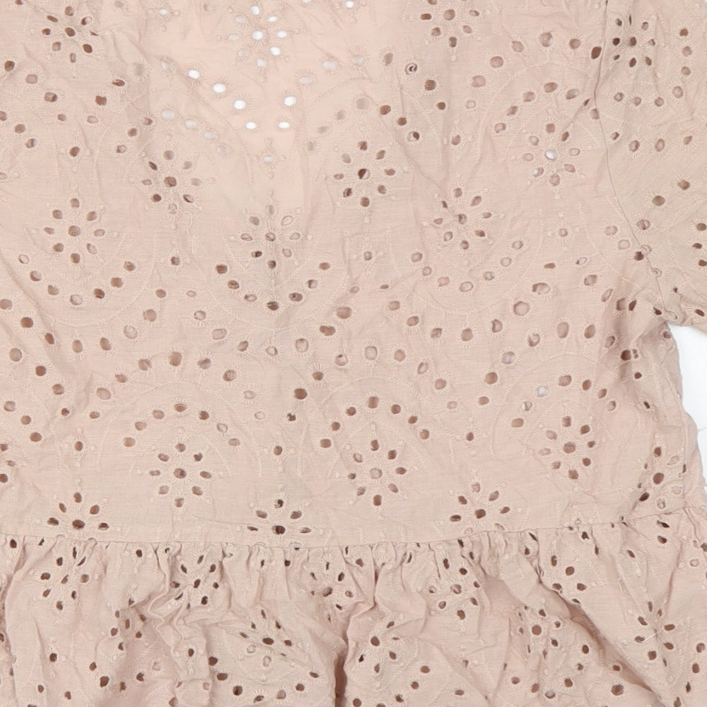 New Look Womens Beige   Basic Blouse Size 14