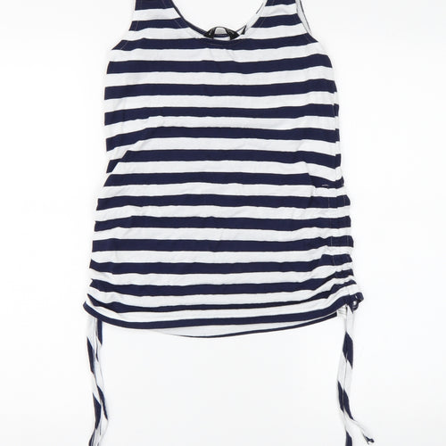 Dorothy Perkins Womens Blue Striped  Basic Tank Size 8