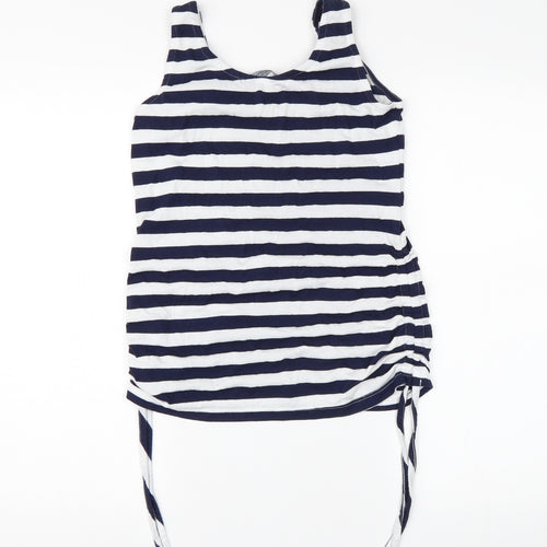 Dorothy Perkins Womens Blue Striped  Basic Tank Size 8
