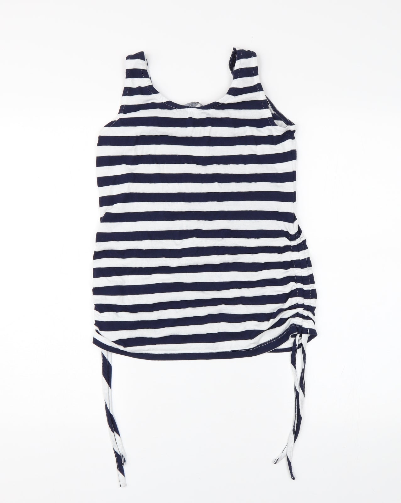 Dorothy Perkins Womens Blue Striped  Basic Tank Size 8