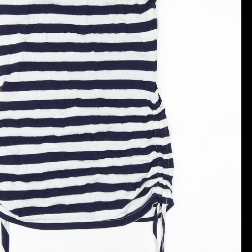 Dorothy Perkins Womens Blue Striped  Basic Tank Size 8