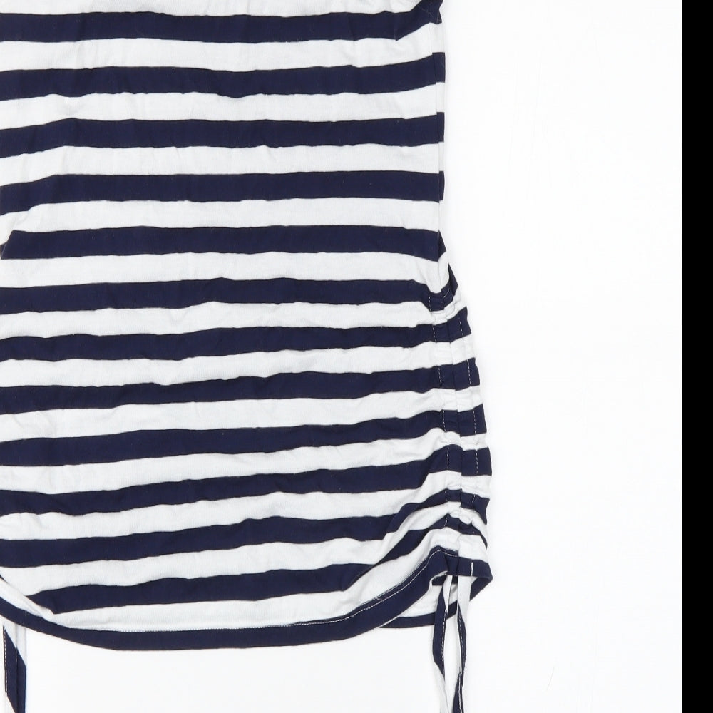 Dorothy Perkins Womens Blue Striped  Basic Tank Size 8