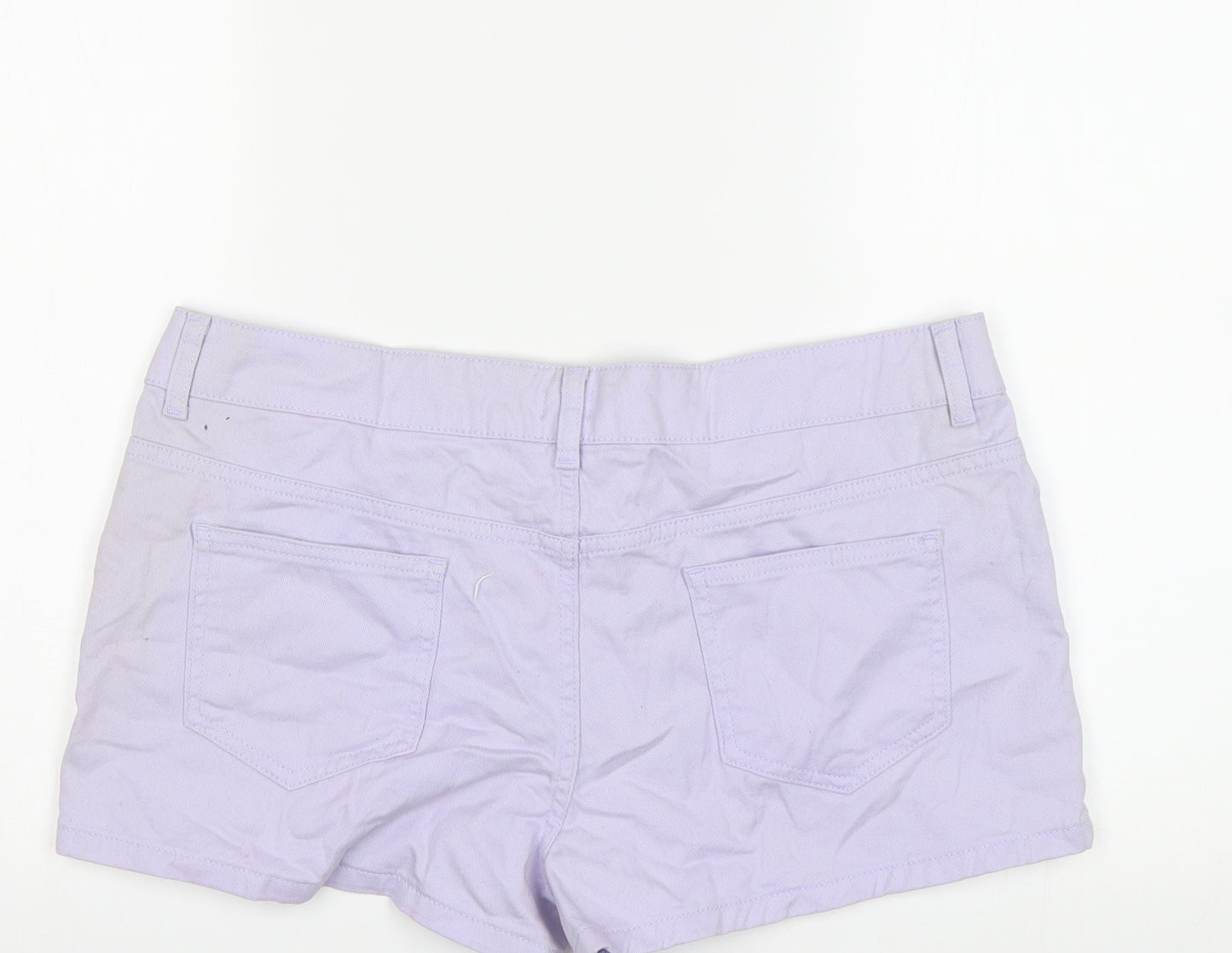 F&F Womens Purple   Hot Pants Shorts Size 16