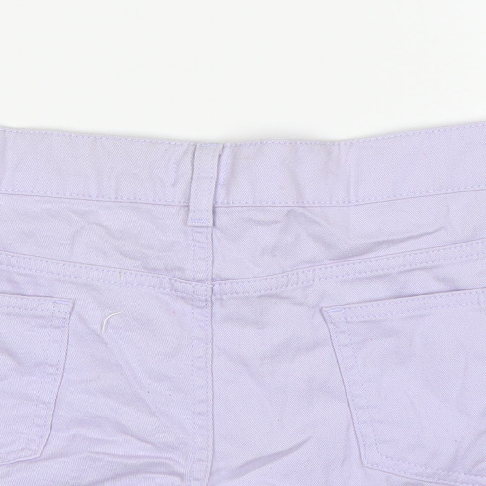 F&F Womens Purple   Hot Pants Shorts Size 16