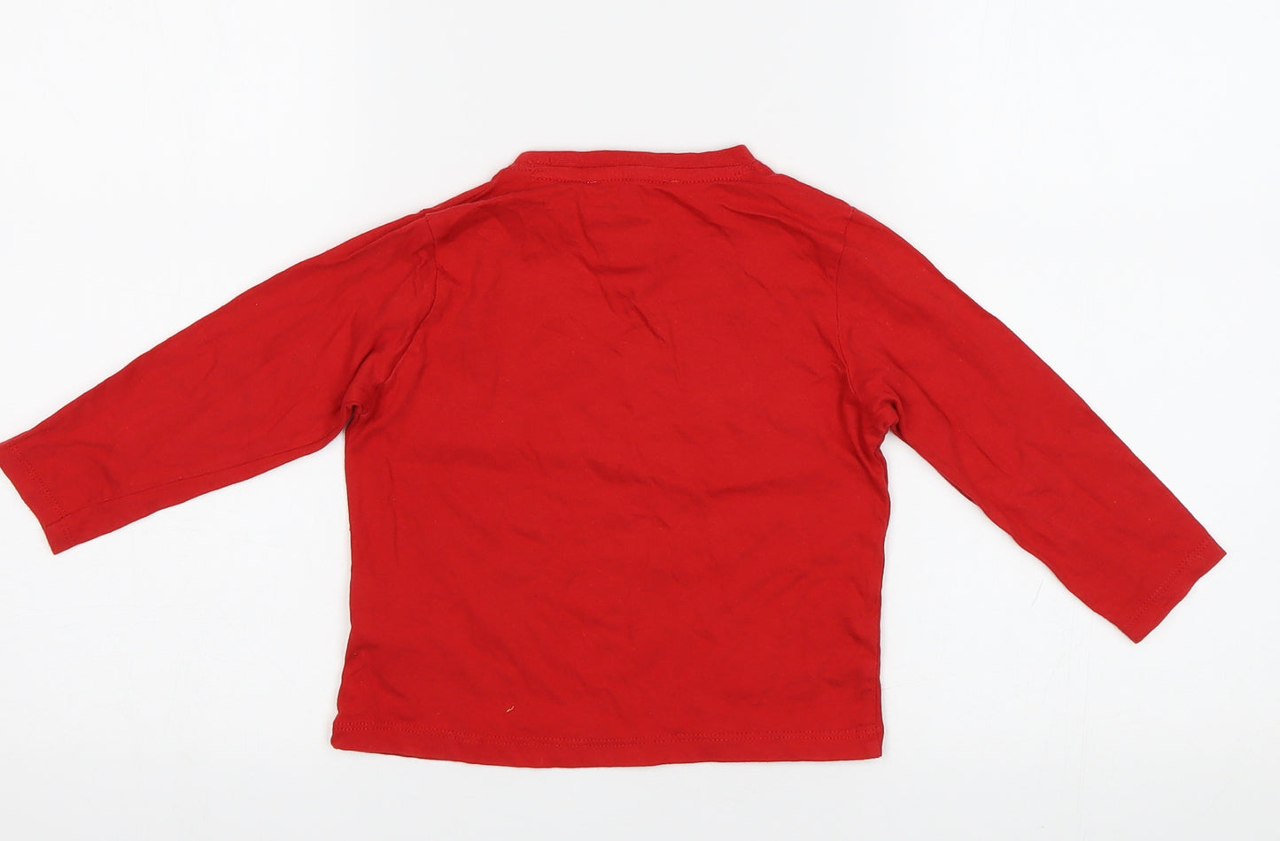Comic Relief Girls Red   Basic Polo Size 2-3 Years