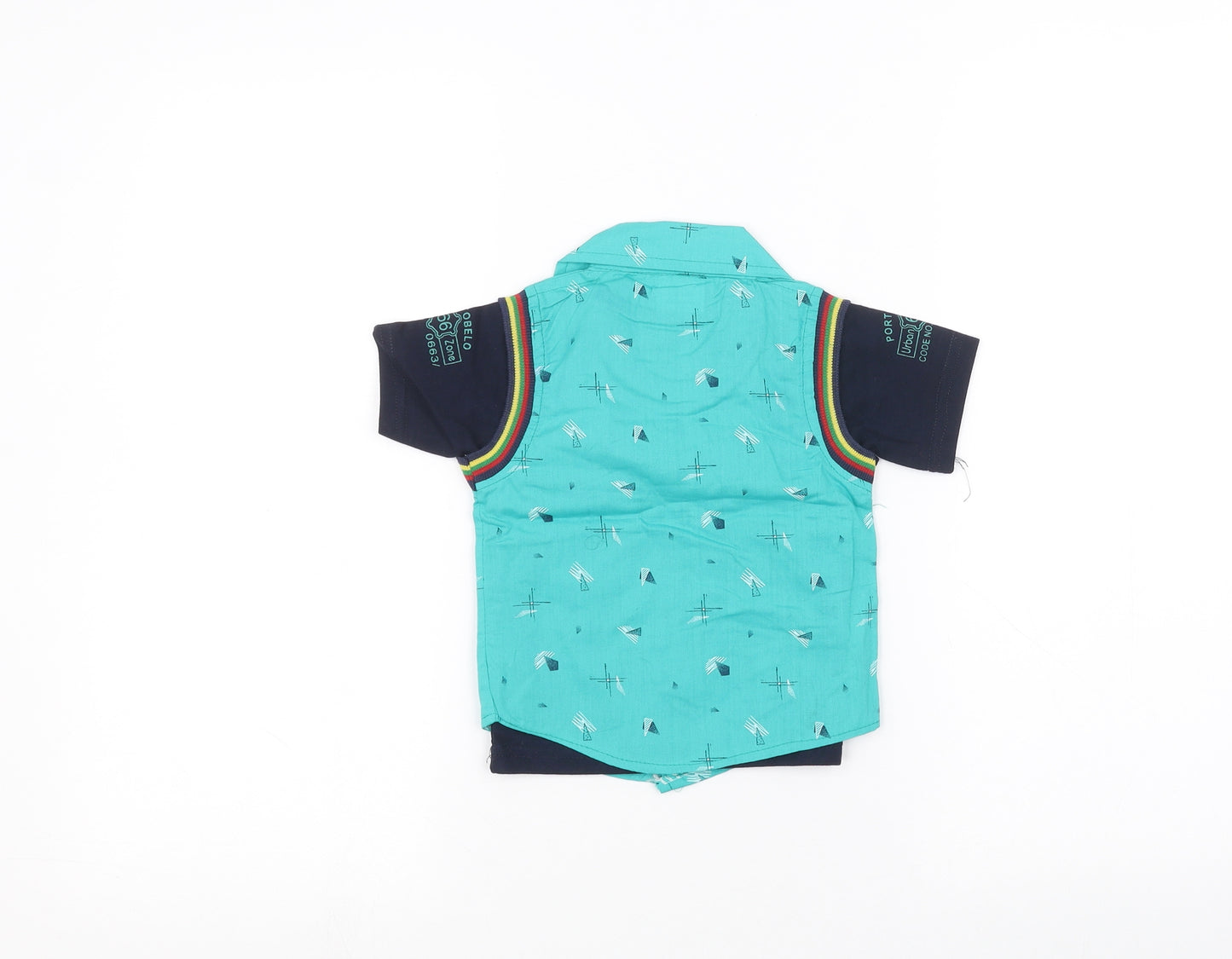 top kids Baby Blue   Basic Polo Size 0-3 Months