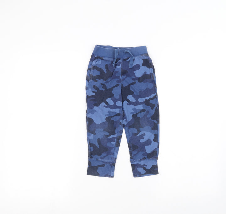 Gap Girls Blue Camouflage Sweatpants Trousers Size 3 Years